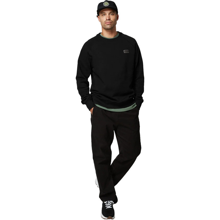 2024 Mystic Mens Mayhem Crew Sweater 35104.230052 - Black